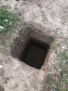 a post hole